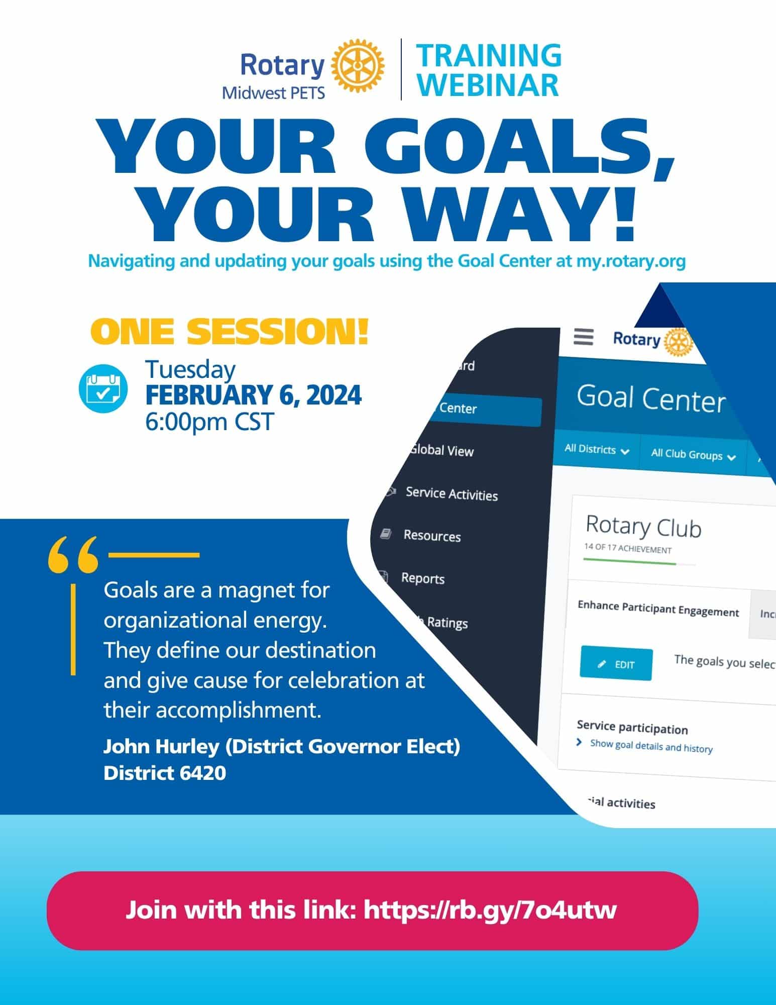 Your Goals Your Way Event Flyer