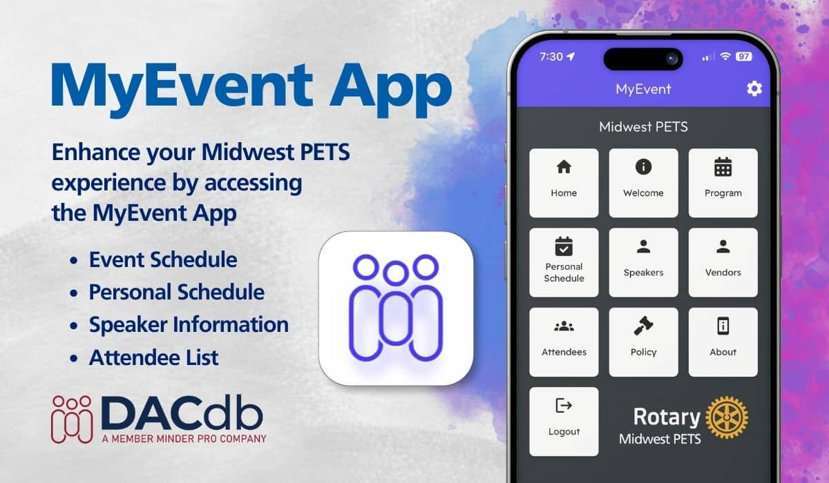 Midwest PETS MyEvent App
